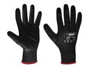 Ochranné pracovné rukavice, čierne, veľkosť XL, 12 párov