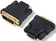 Zástrčka adaptéra Zástrčka DVI - zásuvka HDMI M-F