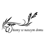 Nápis na nálepke na stenu - Vitajte v našom dome 233 Nápis na nálepke na stenu - Vitajte v našom dome 233