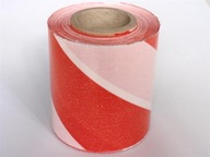 Výstražná fóliová páska 100m x 83mm bielo-červená
