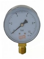 Manometer 10 bar závit 1/4 GOSHE spodný manometer Manometer 10 bar závit 1/4 GOSHE spodný manometer
