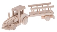 TRAKTOR S NÁKLADNÝM TRAKTOROM DREVENÁ EKO HRAČKA!! TRAKTOR S NÁKLADNÝM TRAKTOROM DREVENÁ EKO HRAČKA!!