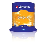 VERBATIM DVD-R disky 4,7GB 16x 100ks AZO + popisovač!