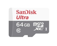 SanDisk MICRO SD XC ULTRA 80 MB/s C10 UHS-I 64 GB