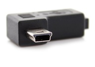 Mini USB na mini USB ľavý uhlový adaptér