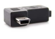 Mini USB na mini USB ľavý uhlový adaptér Mini USB na mini USB ľavý uhlový adaptér