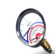 Termomanometer 6 bar 120C 80mm 1/2