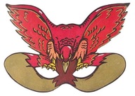 Maska orla s plášťom