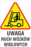 značka Pozor, premávka vysokozdvižného vozíka ZB09 27x40