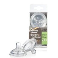 TOMMEE TIPPEE Silikónový cumlík na fľašu 0m+ x2 TOMMEE TIPPEE Silikónový cumlík na fľašu 0m+ x2