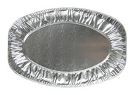 PATERA, HLINÍKOVÝ tanier, strieborný, 44x30, 10 kusov