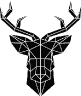 Maliarska predloha Geometric Deer 70x59 cm