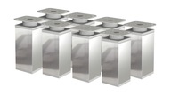 8 X NASTAVITEĽNÁ NÁBYTKOVÁ NOHA V 100 MM CHROM 8 X NASTAVITEĽNÁ NÁBYTKOVÁ NOHA V 100 MM CHROM