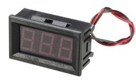 Panelový LED voltmeter 3V - 30V DC modrý (2140 Panelový LED voltmeter 3V - 30V DC modrý (2140