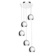MODERNÁ ZÁVISNÁ LAMPA, CHROMOVÝ GUĽOVÝ LUSTER 2-200 MODERNÁ ZÁVISNÁ LAMPA, CHROMOVÝ GUĽOVÝ LUSTER 2-200