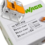 100x rýchly elektrický konektor 2x4mm lanko 100x rýchly elektrický konektor 2x4mm lanko