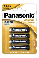 4x batérie Panasonic Alkaline Power LR6 / AA 1,5V
