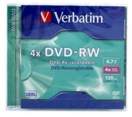VERBATIM DVD-RW 4,7GB 4x 1 kus šperkovnica SERL