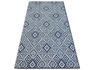 ŁUSZCZÓW LANOVÉ KOBERCE 80x150 ROMBY modré #B534 ŁUSZCZÓW LANOVÉ KOBERCE 80x150 ROMBY modré #B534