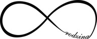 Dekoratívna samolepka na stenu INFINITY do spálne, 125 cm Dekoratívna samolepka na stenu INFINITY do spálne, 125 cm