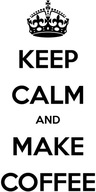 Kuchynská nástenná dekorácia nálepka na chladničku KEEP CALM MAKE COFFEE 50cm Kuchynská nástenná dekorácia nálepka na chladničku KEEP CALM MAKE COFFEE 50cm