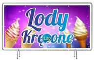 Ready Banner REKLAMA 2mx1m - Curly Ice Cream Sign Ready Banner REKLAMA 2mx1m - Curly Ice Cream Sign