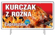 Reklamný banner Nápis 3x1m Rotisserie kura INZERCIA Reklamný banner Nápis 3x1m Rotisserie kura INZERCIA