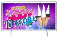 Reklamný banner 2,5x1,25m Curly Ice Cream - SIGN Reklamný banner 2,5x1,25m Curly Ice Cream - SIGN