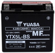 YUASA YTX5L-BS 4Ah 12V P +