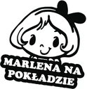 Nálepka MARLENA V AUTE 18x15 farieb