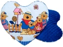 Vankúš BOBO minky/bavlna SRDCE na maznanie