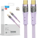 ROCK KÁBEL 2x USB-C VÝKONNÝ PD QC 100W 6A RÝCHLE NABÍJANIE PRE MACBOOK