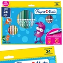 Zmývateľné fixky Paper&Mate KIDS, 24 farieb