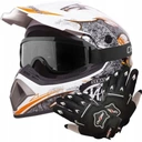 ĽAHKÁ PRILBA ENDURO QUAD XL KRÍŽOVÁ PRILBA + OKULIARE + RUKAVICE