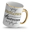 ZLATÝ HRNČEK AKO DARČEK PRE KADERNÍČKU HOLIČKA, KRÁĽOVNÚ NOŽNIČIEK