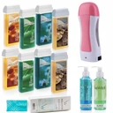 HEATER set, depilácia, 8x pásiky ROLL WAX