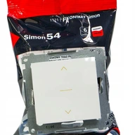 Simon 54 trojpolohový roletový konektor biely