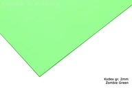 Kydex Zombie Green - hrúbka 200 x 300 mm. 2 mm Kydex Zombie Green - hrúbka 200 x 300 mm. 2 mm