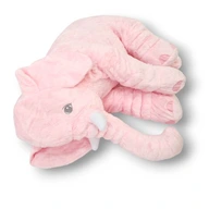 Maskot Cuddly Elephant Plyšový Vankúš Mäkký Vankúš Ružový Elephant
