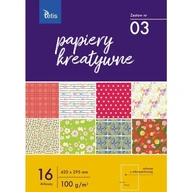 Zošit tvorivých papierov A3 100g. 16 listov KB031 Zošit tvorivých papierov A3 100g. 16 listov KB031