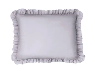 Bavlnená obliečka na vankúš s volánikmi 50x60 šedá Bavlnená obliečka na vankúš s volánikmi 50x60 šedá