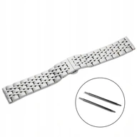 Oceľový náramok na hodinky - 20mm - strieborný Oceľový náramok na hodinky - 20mm - strieborný