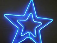 DEKORÁCIA TRVALO MODRÉ LED LAMPY NEON LED STAR 55cm VEĽKÉ DEKORÁCIA TRVALO MODRÉ LED LAMPY NEON LED STAR 55cm VEĽKÉ