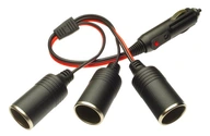 Pevná rozdvojka rozdvojka x3 do zásuvky zapaľovača 120W 12/24V Pevná rozdvojka rozdvojka x3 do zásuvky zapaľovača 120W 12/24V