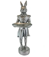 STRIEBORNÝ ZAJÍC ZAJÍC S MALOU PODSOBOU 40 CM STRIEBORNÝ ZAJÍC ZAJÍC S MALOU PODSOBOU 40 CM