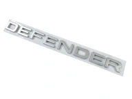 Emblém pre Land Rover nápis DEFENDER Silver Matte