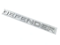 Emblém pre Land Rover nápis DEFENDER Silver Matte Emblém pre Land Rover nápis DEFENDER Silver Matte