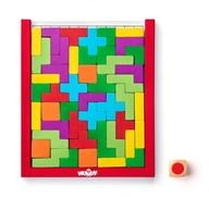 Vzdelávacie tetris puzzle Usporiadajte bloky Woodyland