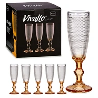 Poháre na šampanské 180ml 6ks Vivalto
