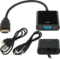 ADAPTÉR KONVERTOR HDMI VGA KÁBEL MONITOR AUDIO USB ADAPTÉR KONVERTOR HDMI VGA KÁBEL MONITOR AUDIO USB